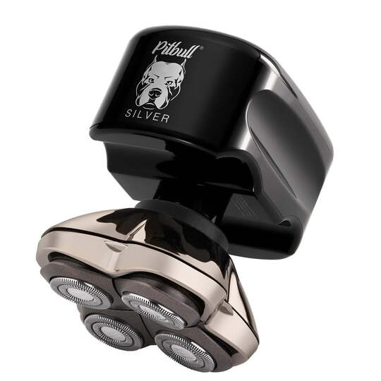 Pitbull Silver PRO SX5 head and face shaver with flexible rotary shaving heads